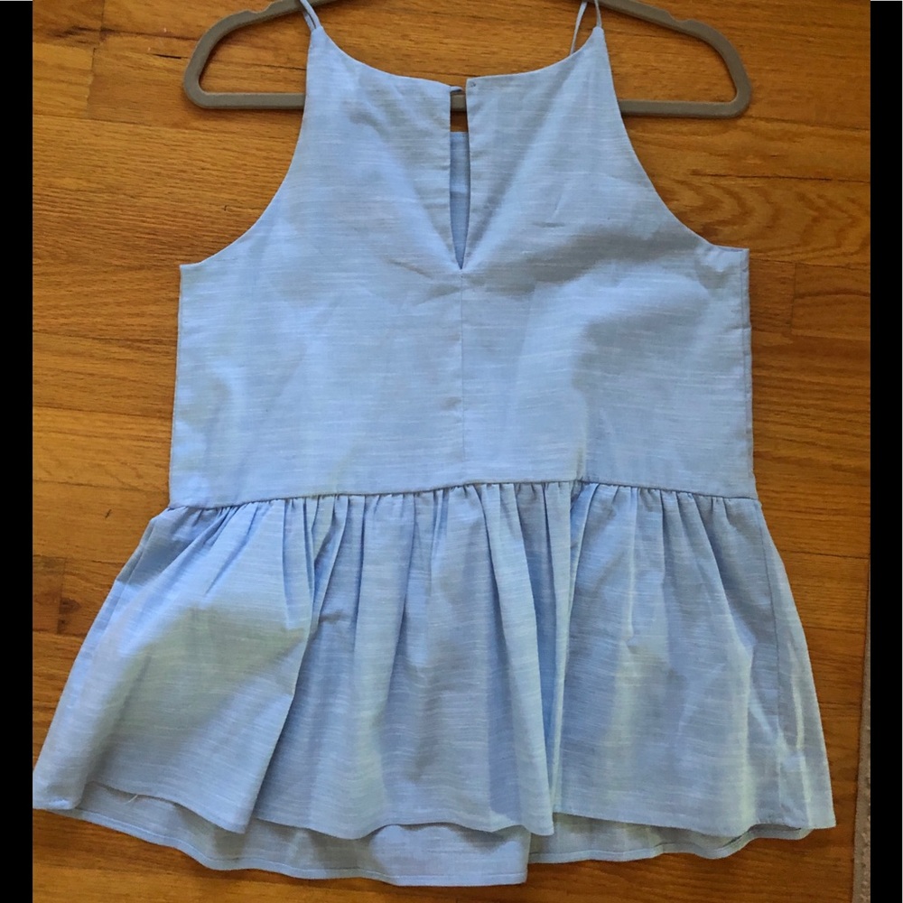 NWT Harlowe and Graham Blue Top